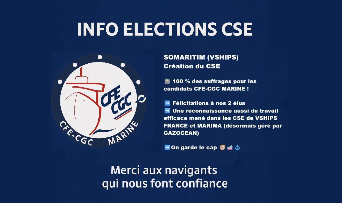 INFO ELECTIONS CSE - SOMARITIM ( VSHIPS FRANCE)