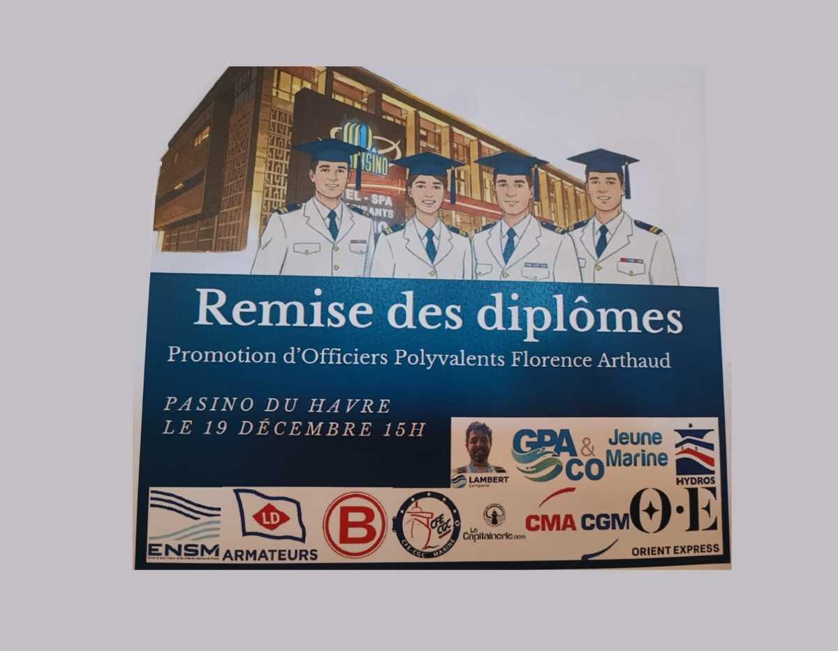 🎓 Remise des diplômes de l’ENSM : la CFE-CGC MARINE aux côtés des futurs officiers