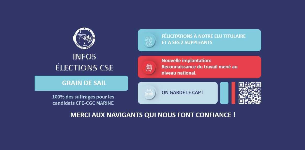 INFO ELECTIONS CSE - GRAIN DE SAIL