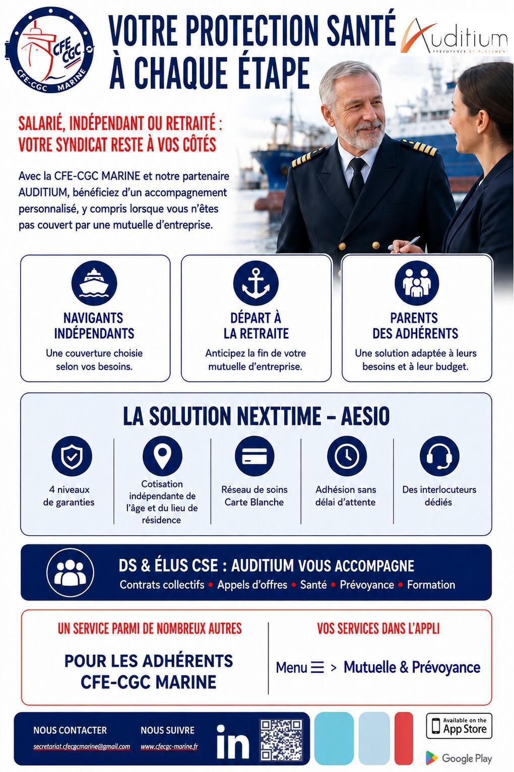 Votre protection santé à chaque étape avec notre partenaire AUDITIUM
