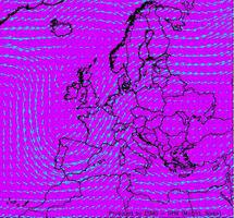 Imagen ofrecida por el sistema informático sobre la evolución de la nube. GMSMA.