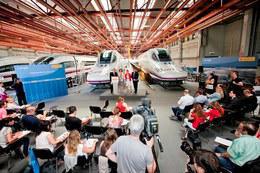Presentación de la nueva línea y de los trenes AVE S-112. Imagen: RENFE.