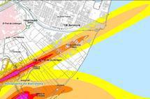 Mapa de ruido - Aeropuerto de Barcelona. Fuente: AENA
