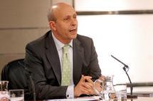 El ministro de Educación, José Ignacio Wert, explica la reforma. Foto: Moncloa.