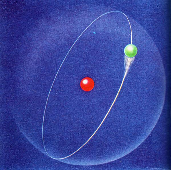 Ilustración del átomo de hidrógeno. Imagen: Ludie Cochrane. Fuente: UCM.