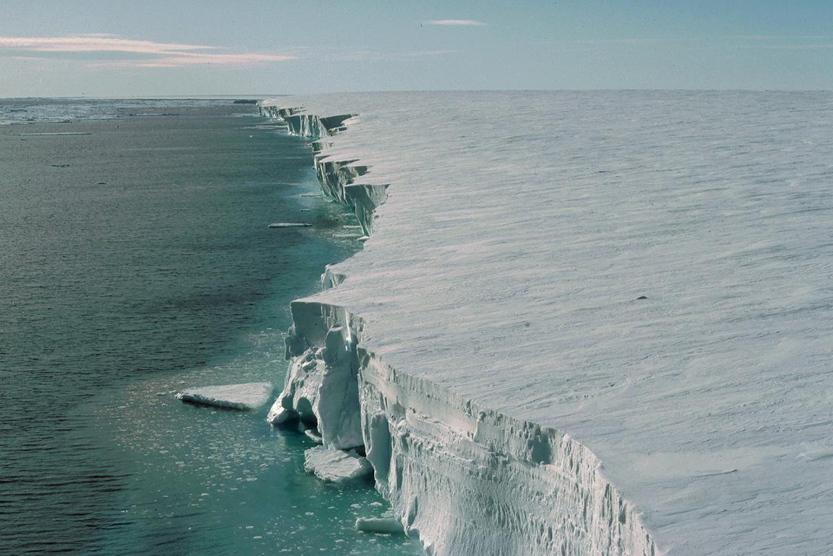Perspectiva de la Barrera de Hielo Filchner-Ronne en el mar de Weddell (Foto: Ralph Timmermann, AWI.)