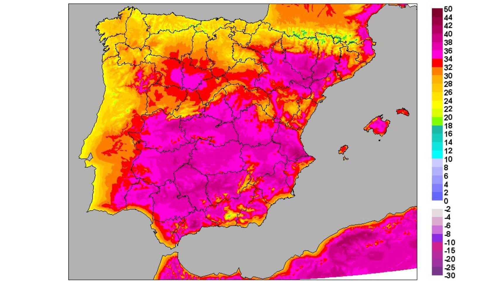 Calor extremo en 2018. Fuente: AEMET.