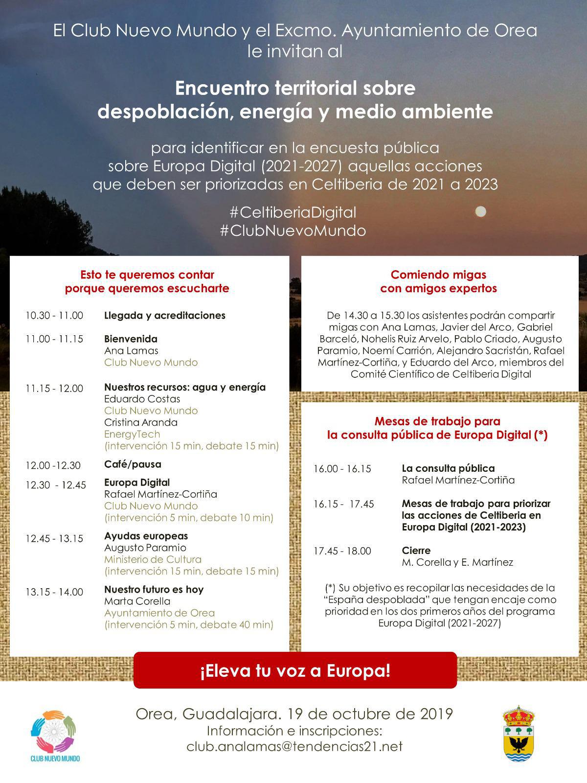 Programa del encuentro territorial. Click sobre la imagen para inscribirte gratuitamente.
