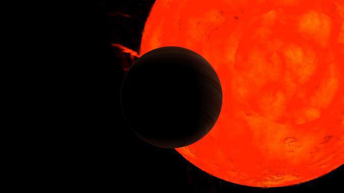 Ilustración del ocaso y muerte del planeta. Imagen: David Jimeno. Fuente: SINC/CAB.