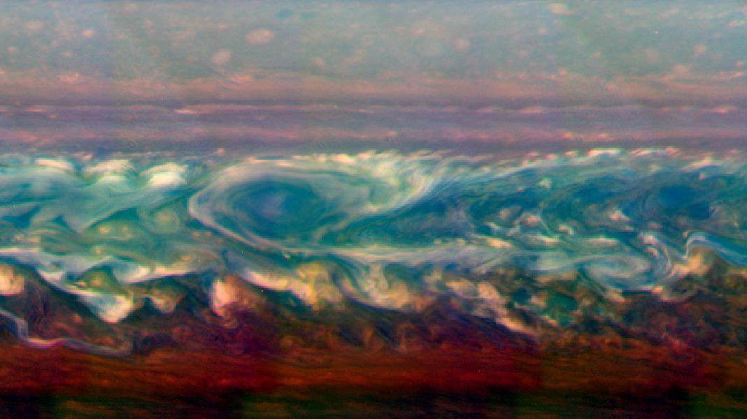 Gran tormenta en Saturno. Fuente: ESA.
