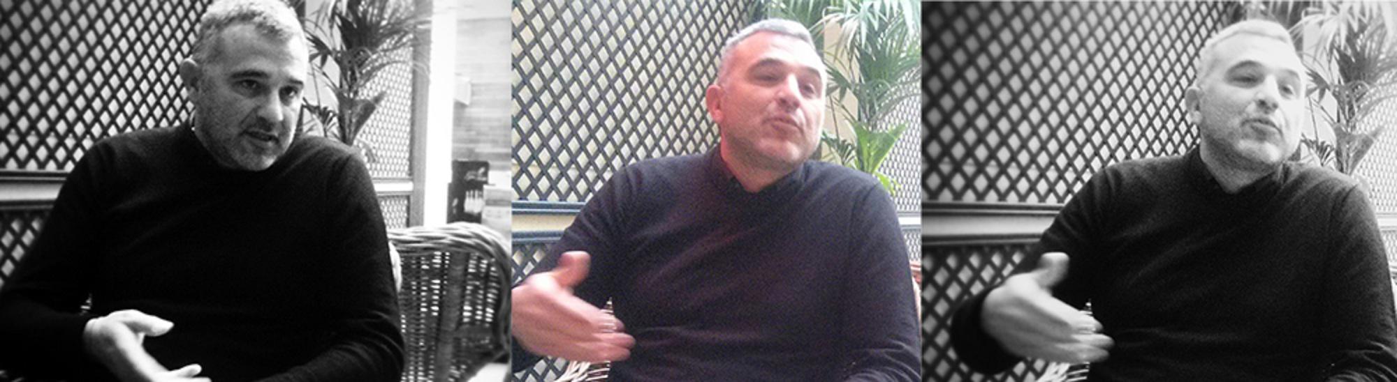 Eduardo Vendrell durante la entrevista. Fotos. Sanet Martínez.