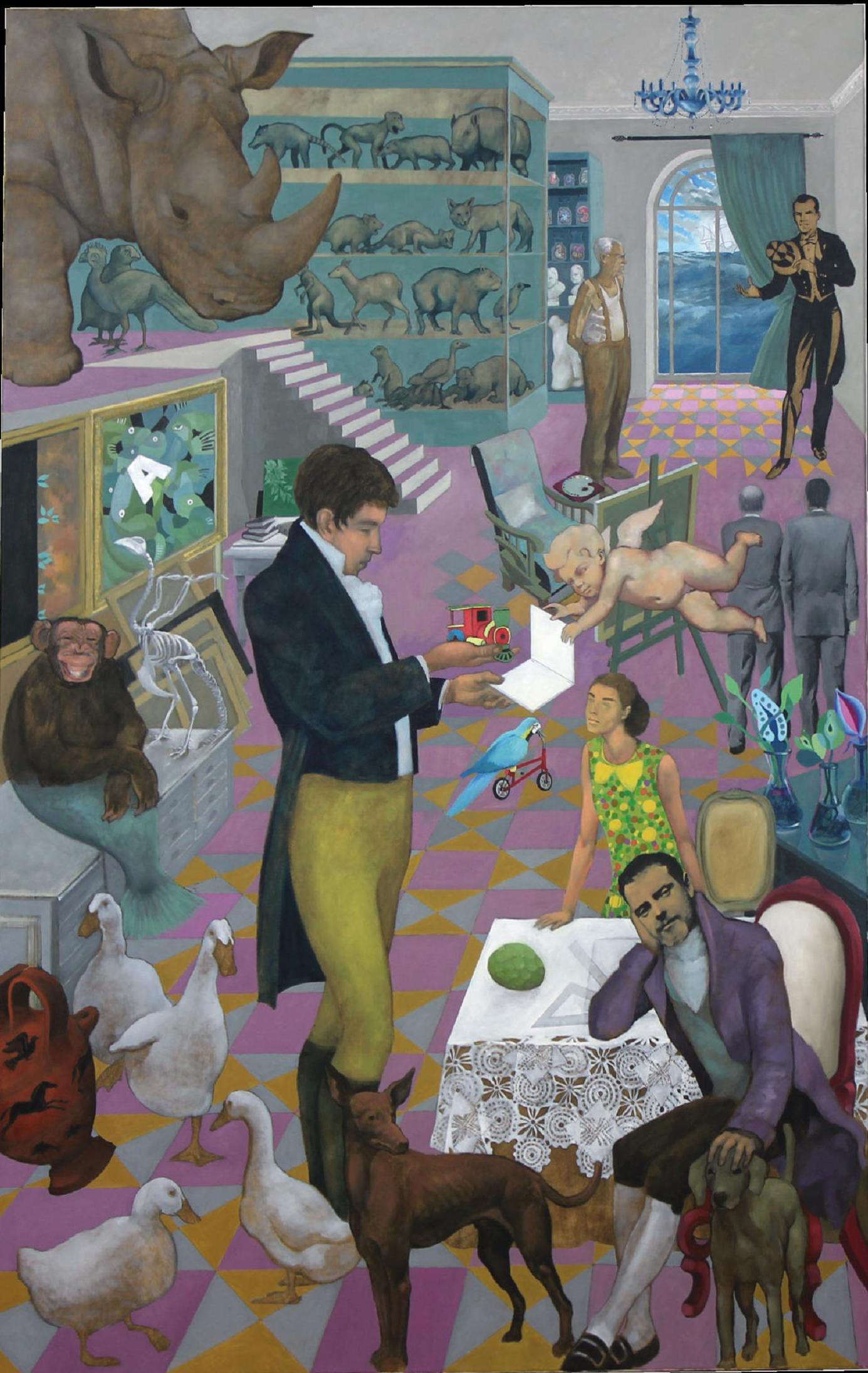 “Invención”, de Germán Bandera, obra que puede verse en la exposición “Geometría del instinto, en Motril (Granada), durante el mes de octubre de 2014.