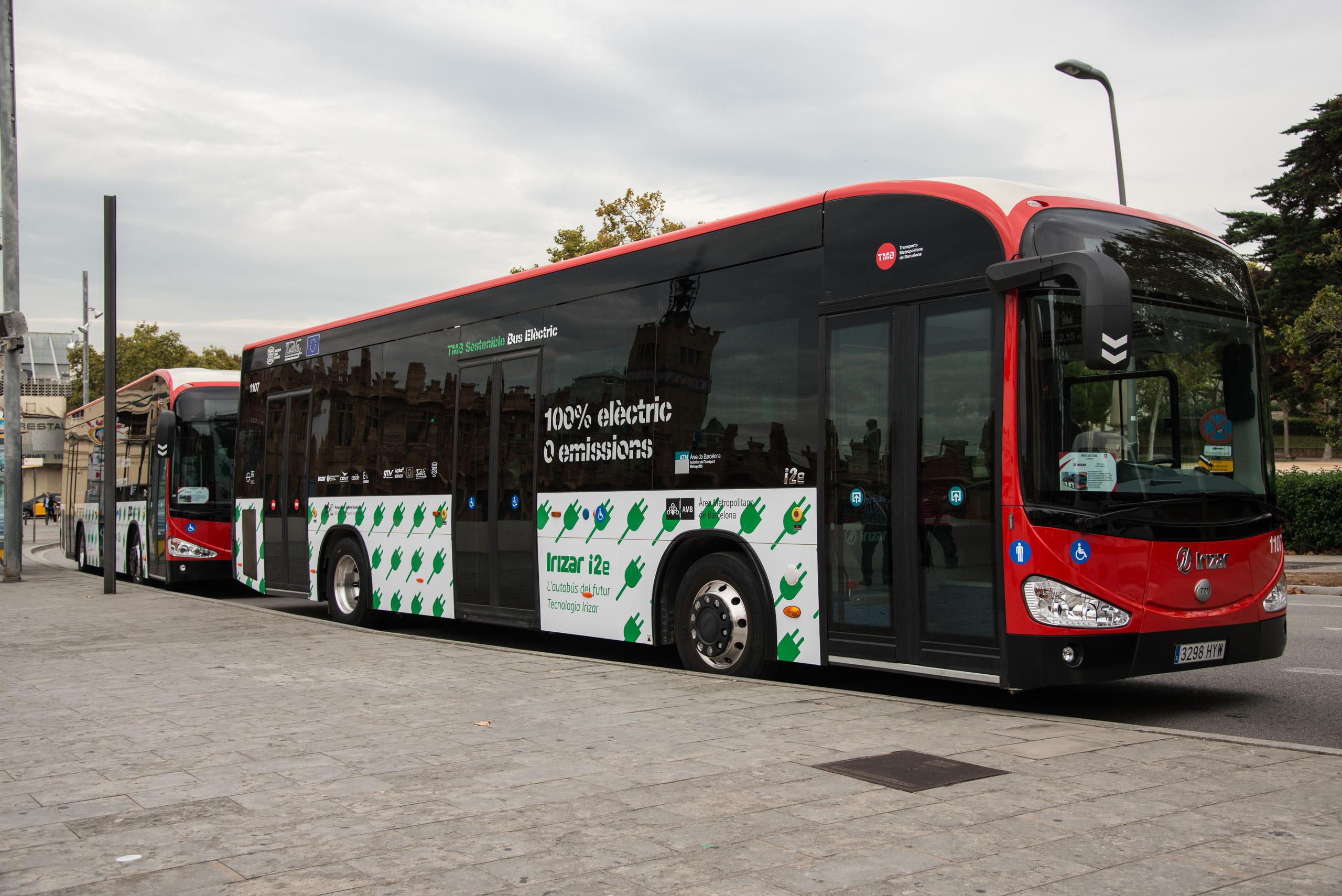 Autobús eléctrico de Barcelona. Fuente: Zeeus.