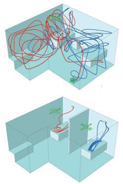 Patrones de los flujos de aire contaminados. Universidad de Leeds.
