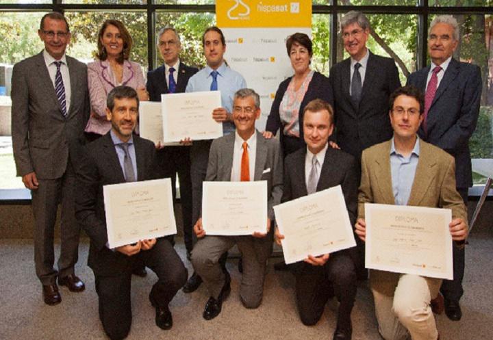 Entrega de los premios Hispasat. Fuente: Hispasat.