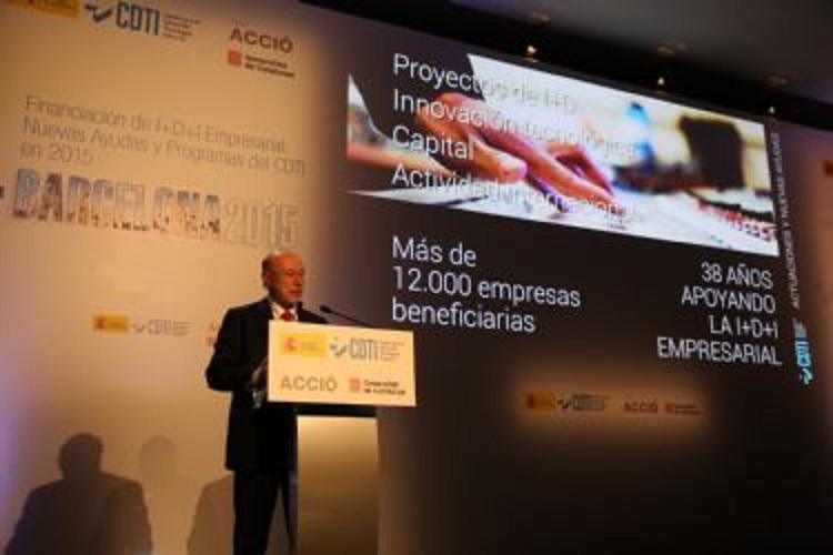 Francisco Marín, director general del CDTI, en la jornada celebrada en Barcelona. Fuente: CDTI.