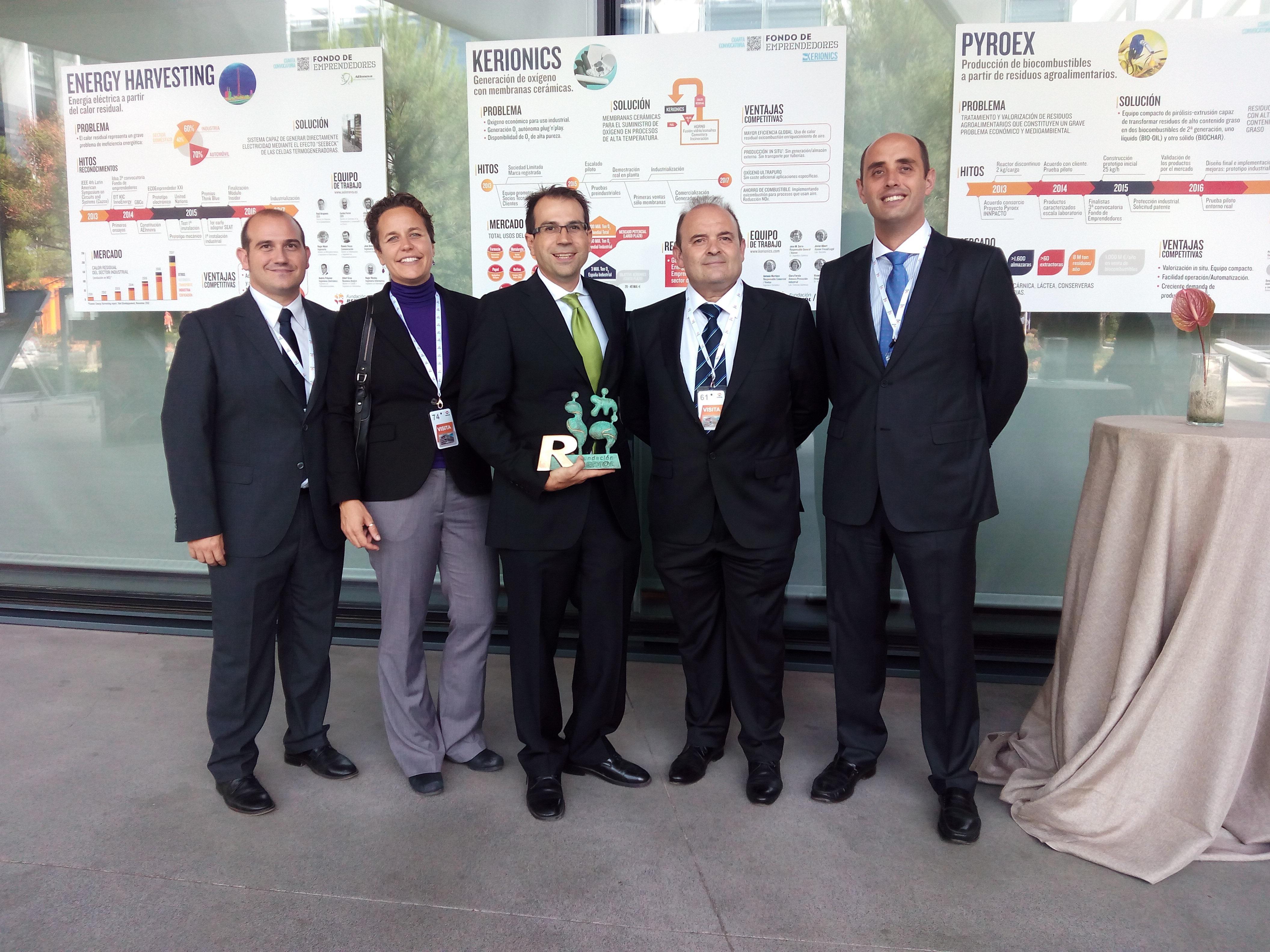 Los premiados. Fuente: UPV.