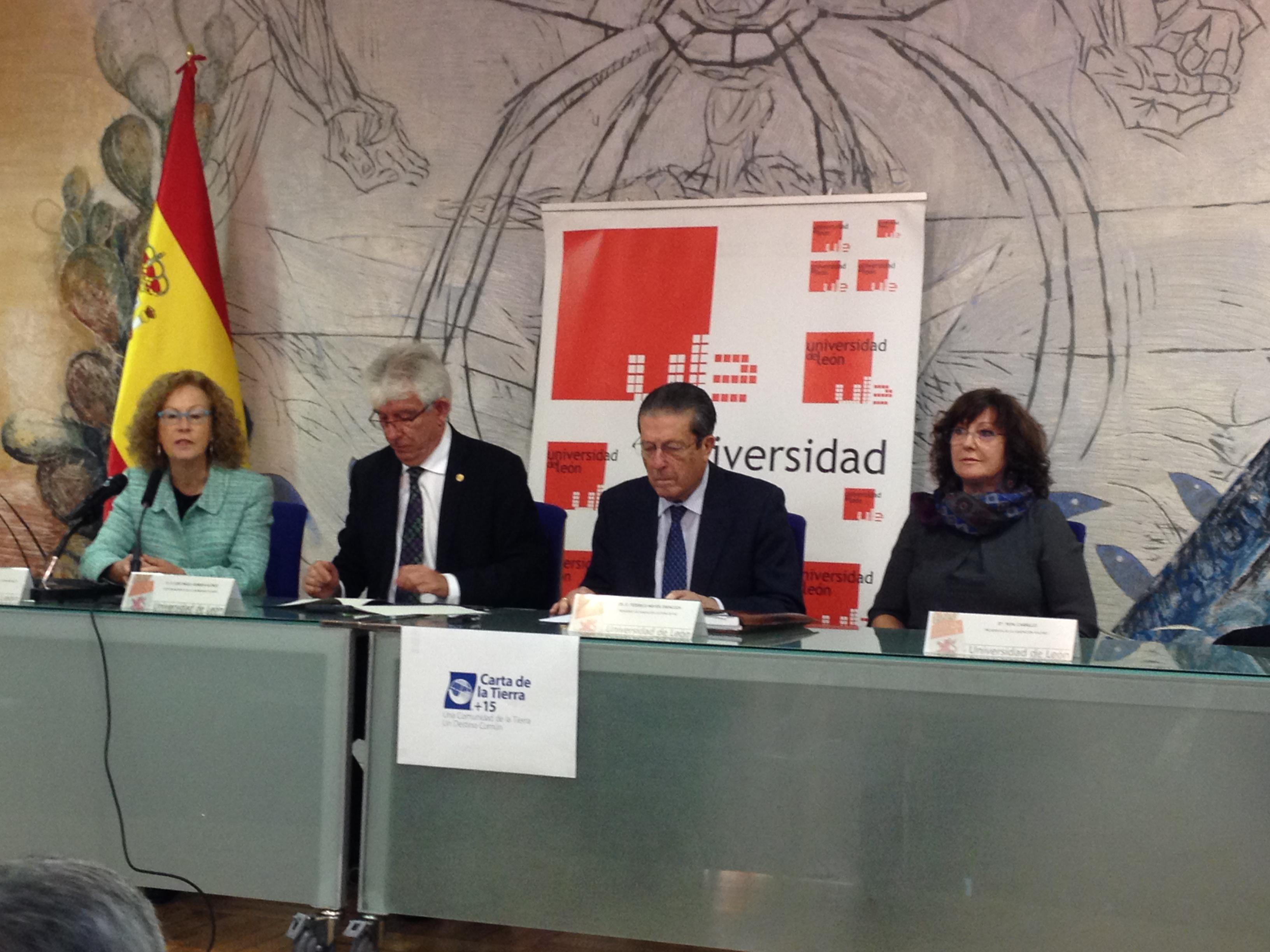 Momento del acto celebrado en la Universidad de León. Foto: Fundación Valores