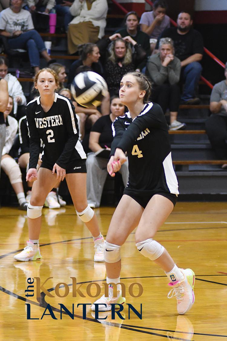 Western tops Kokomo in volleyball action