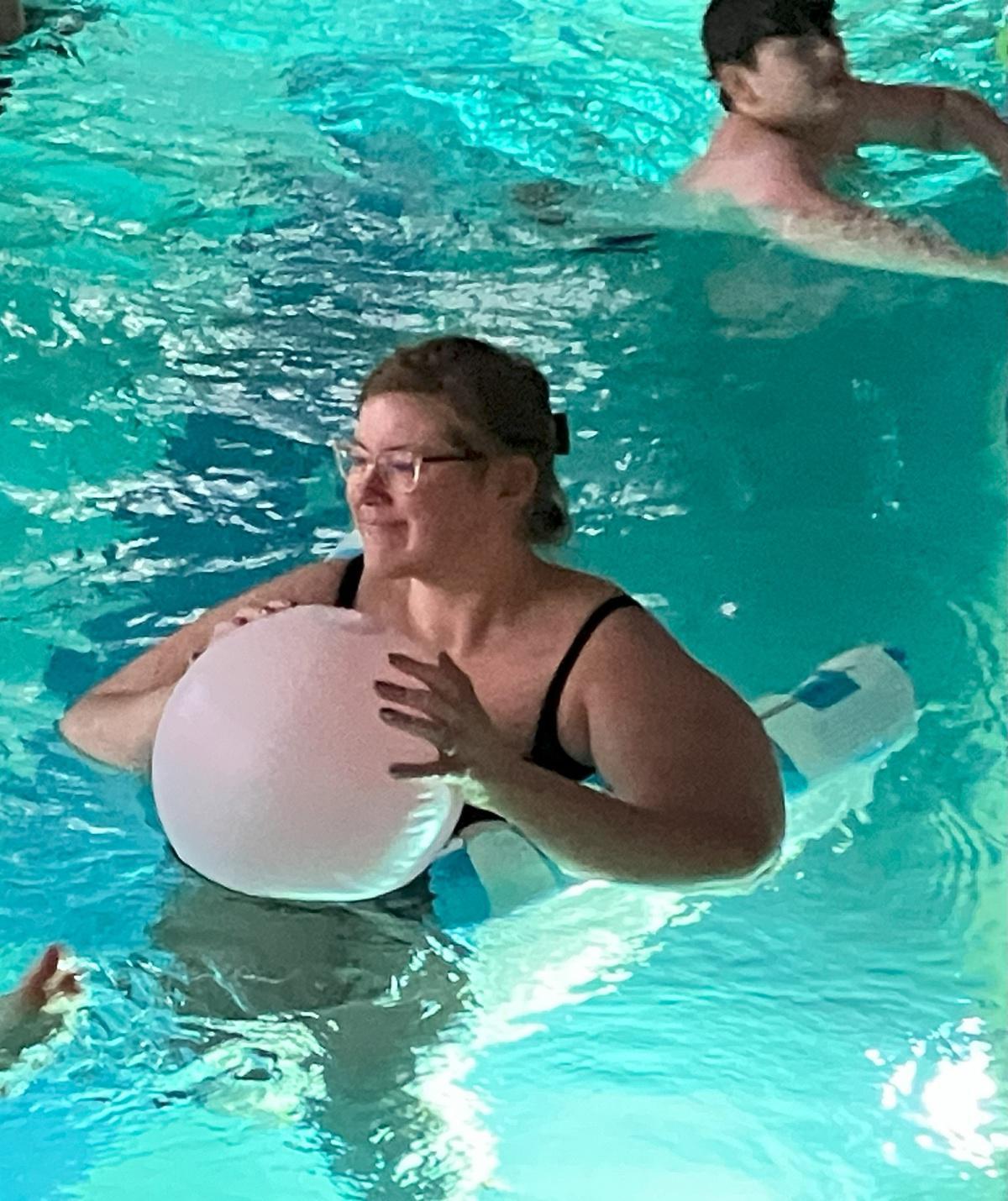 Glo Swim fills YMCA pool