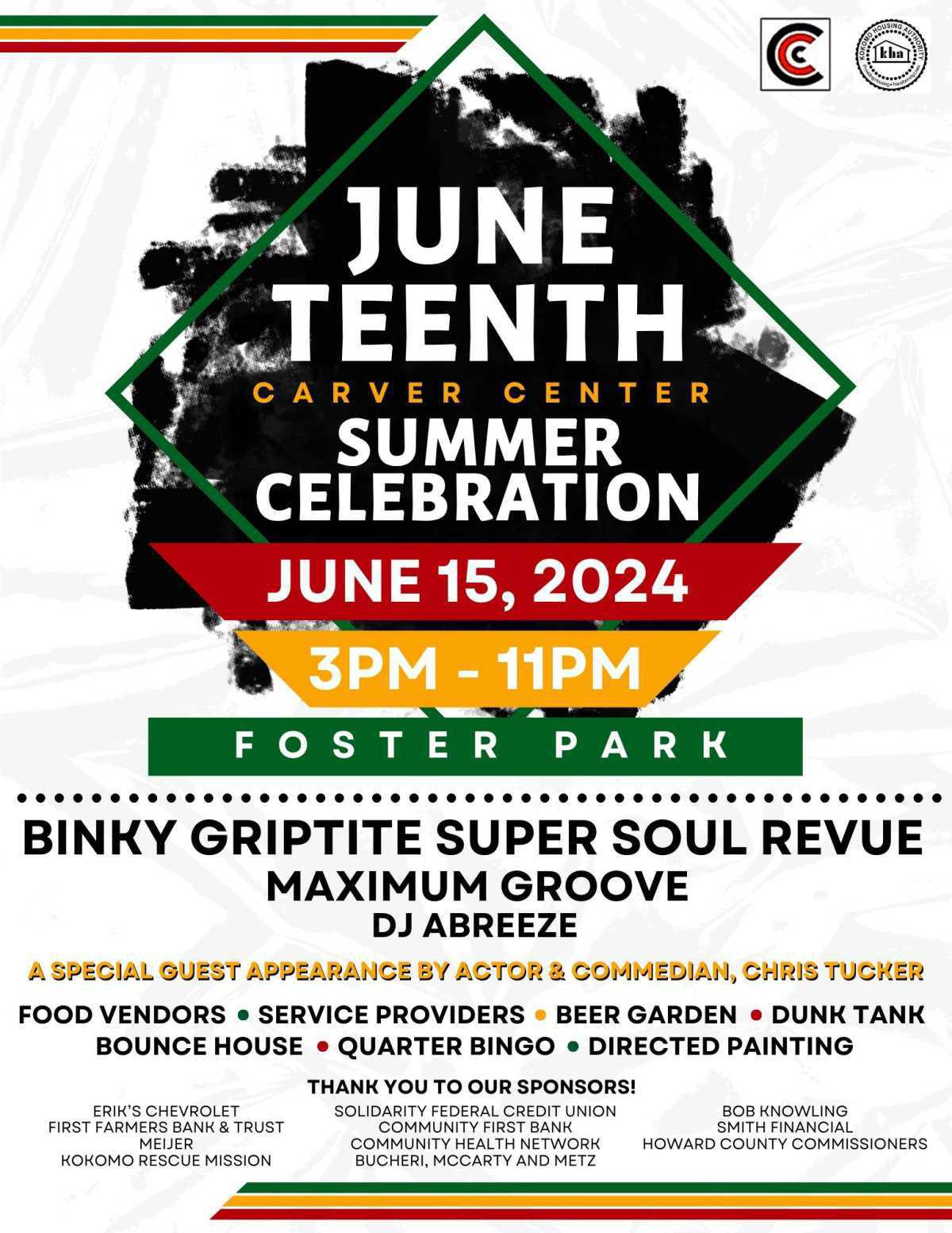 Juneteenth brings Chris Tucker to Kokomo