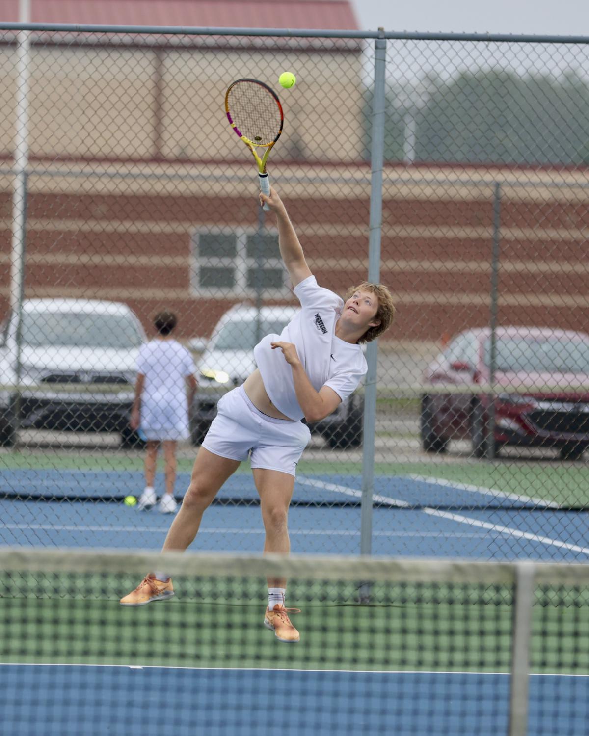 Western boys' tennis plays at home