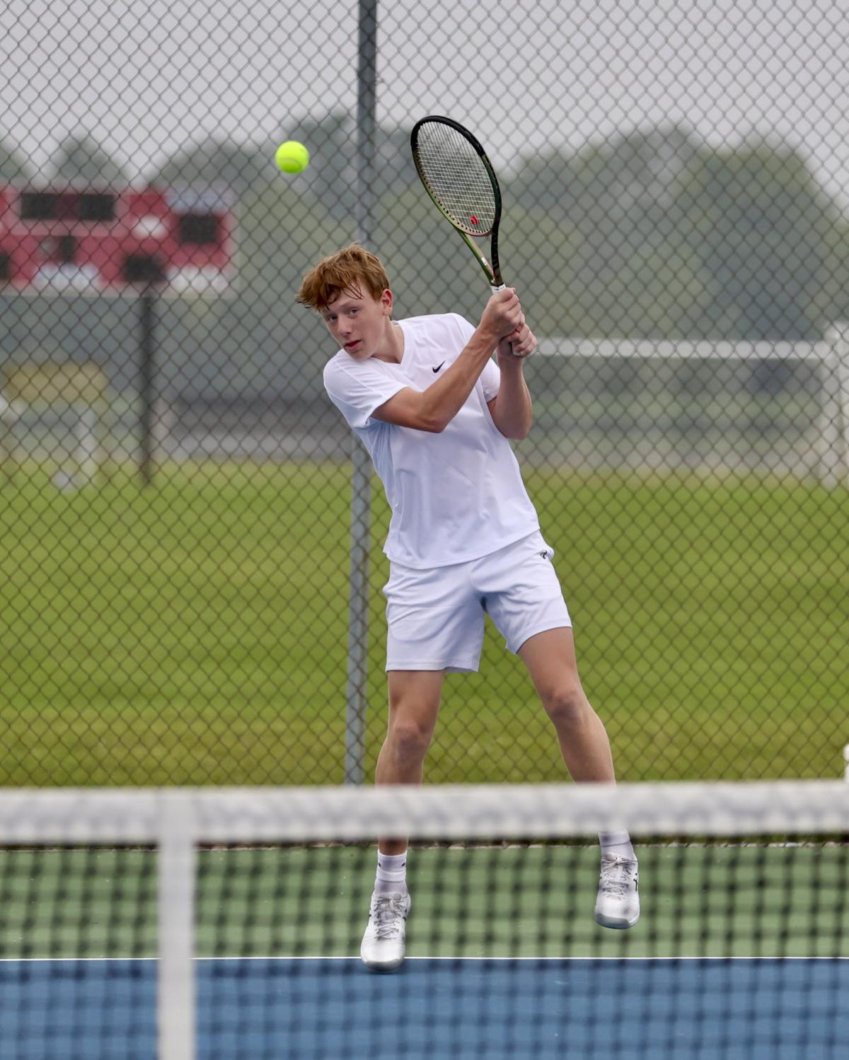 Western boys' tennis plays at home