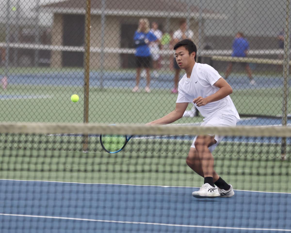 Western boys' tennis plays at home