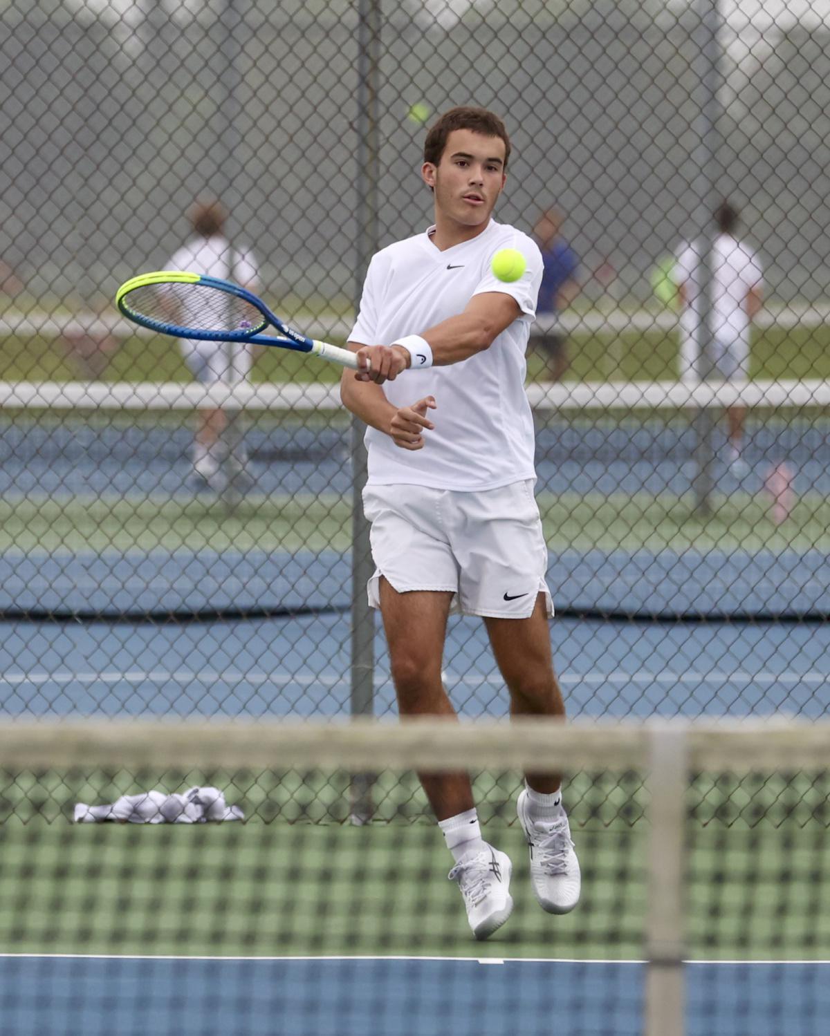 Western boys' tennis plays at home