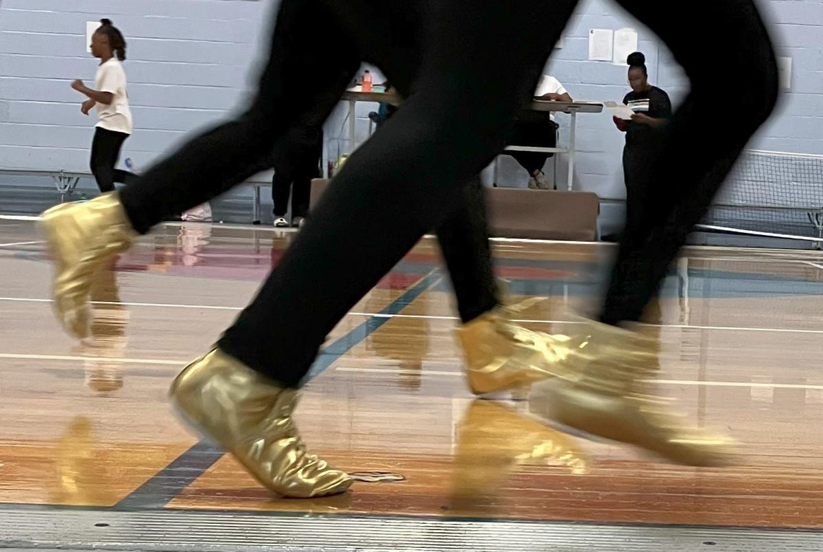 Carver Majorette Team ready to dance Carver Majorette Team ready to dance