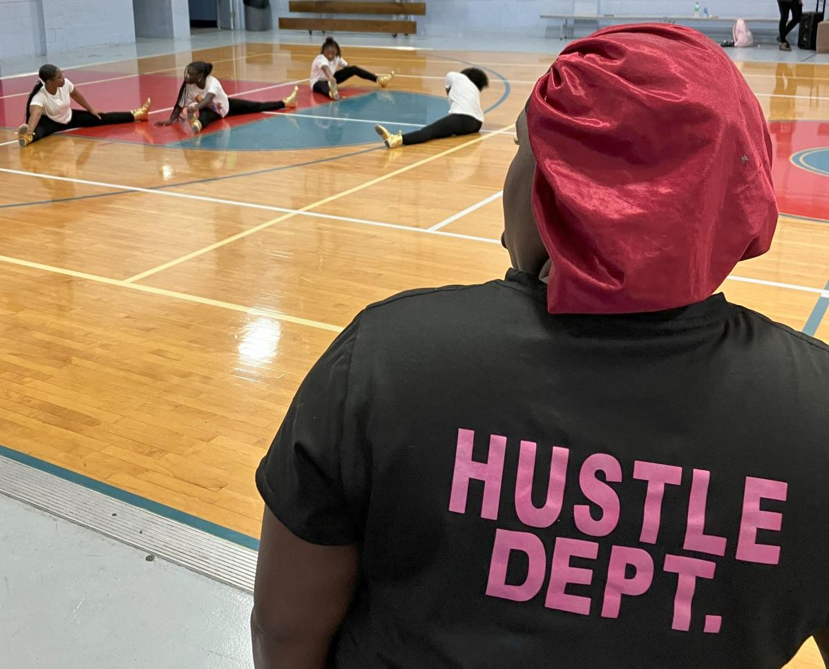 Carver Majorette Team ready to dance Carver Majorette Team ready to dance