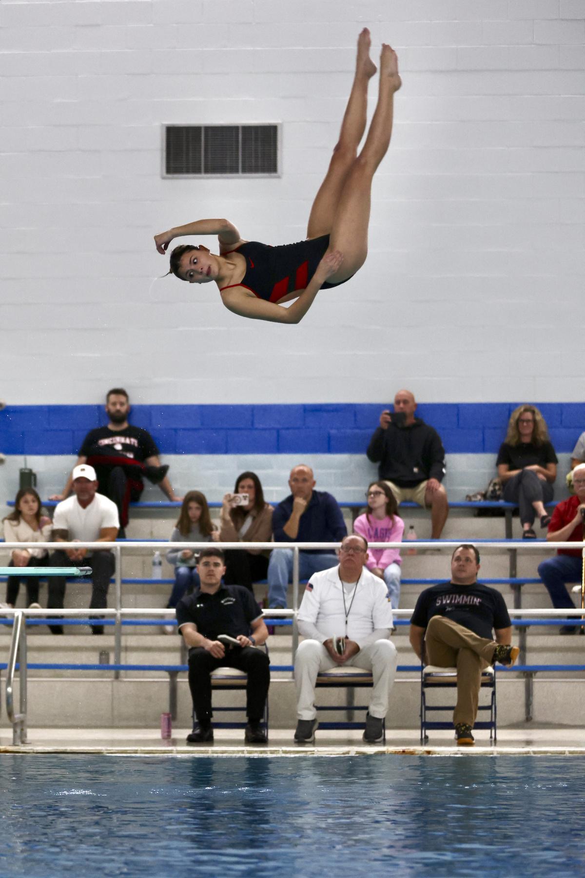 Lady Panthers swim to a win