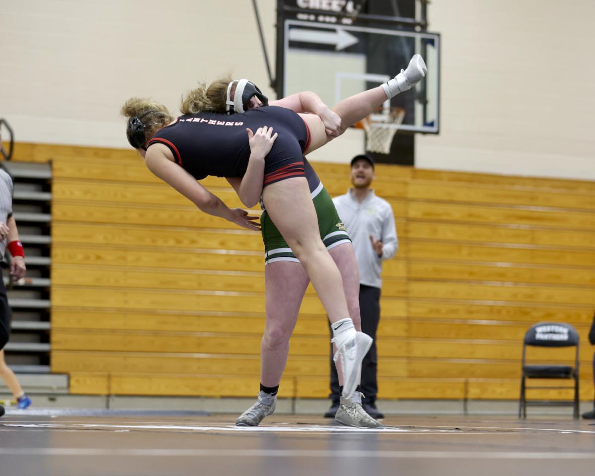 Western girls win first home wrestling meet