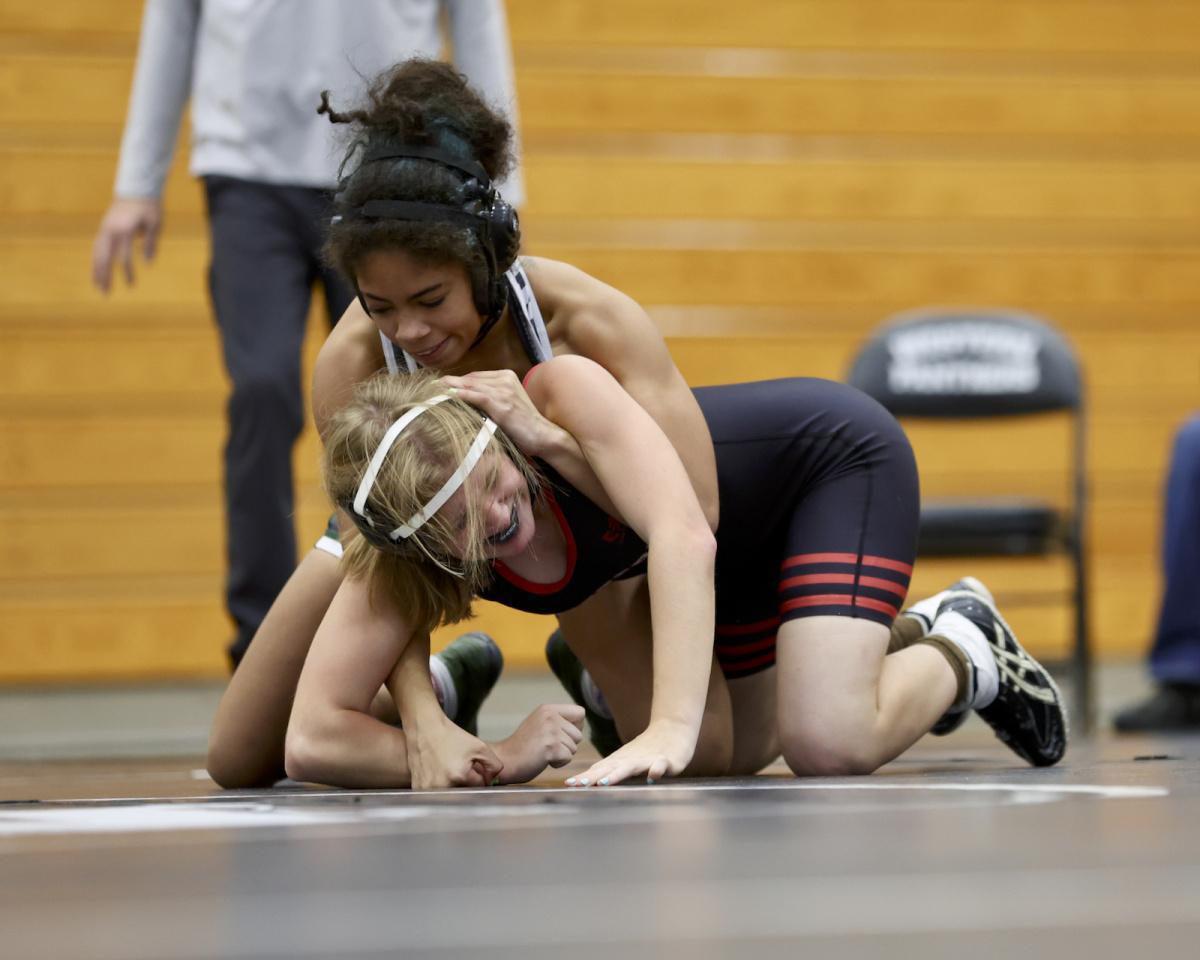 Western girls win first home wrestling meet