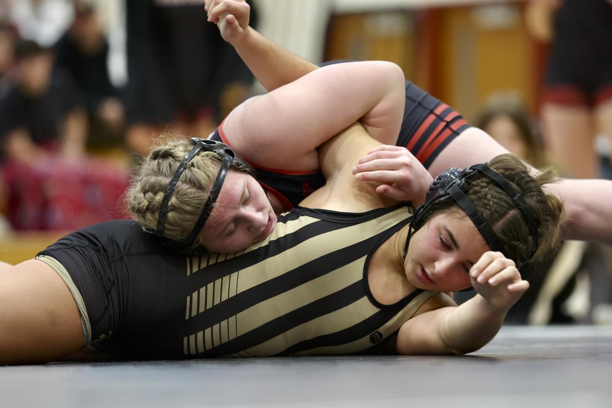 Western girls win first home wrestling meet