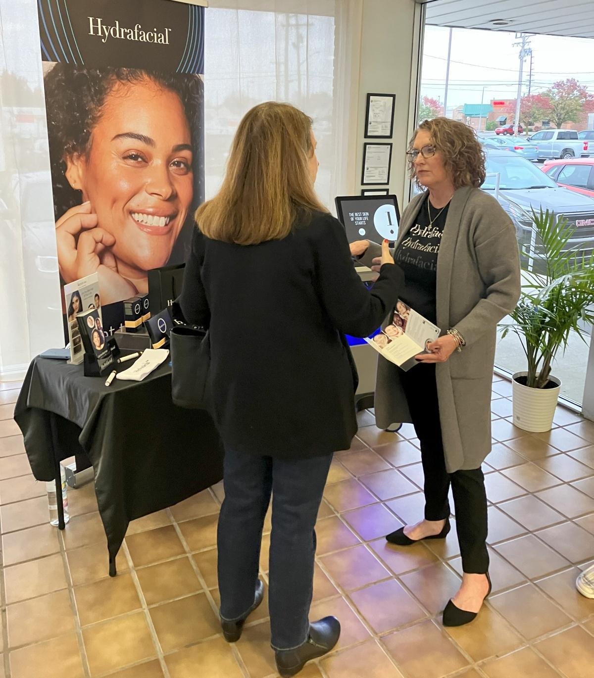 Facials … and an oil change? Facials … and an oil change?