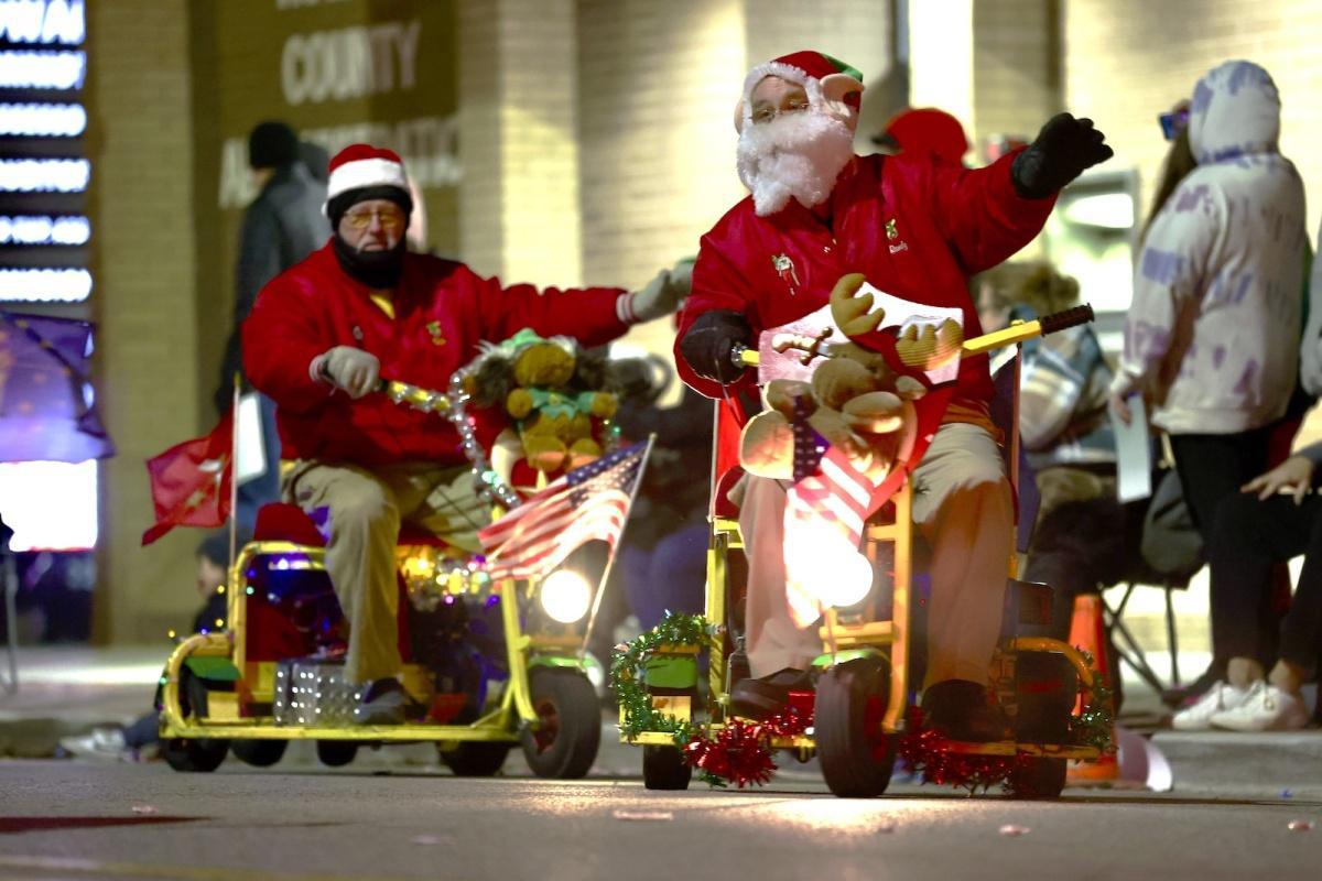 Christmas parade blows through downtown