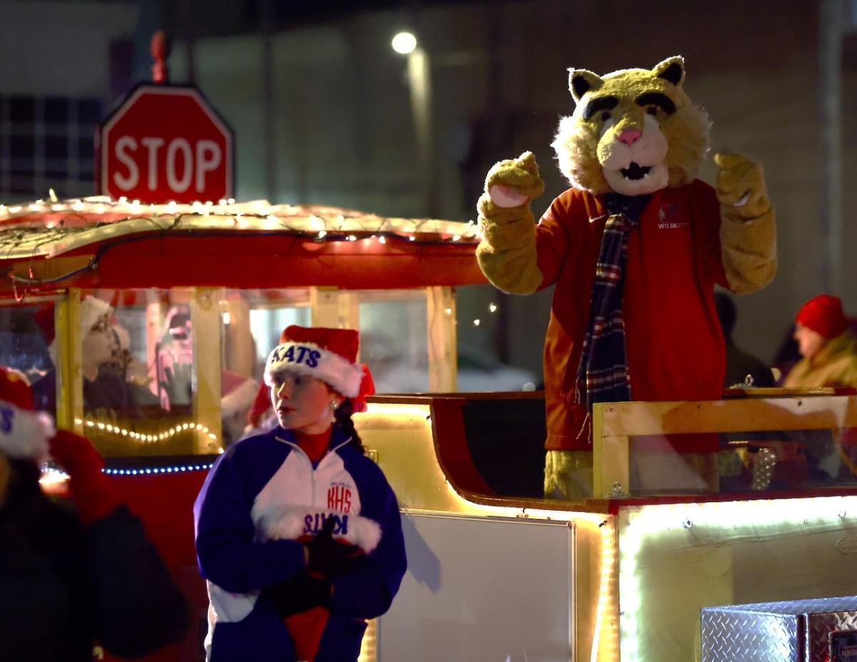 Christmas parade blows through downtown