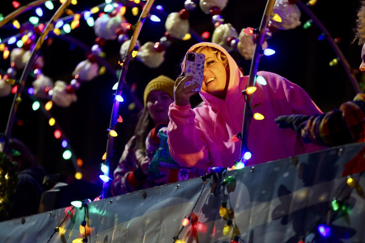 Christmas parade blows through downtown