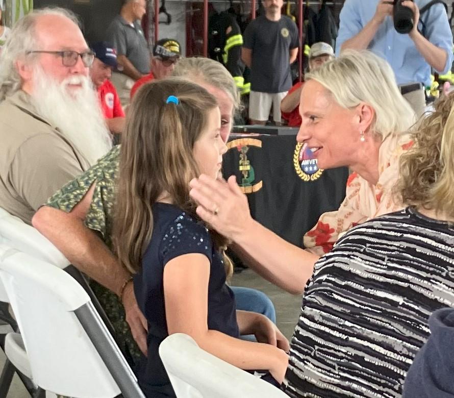 Fire department honors one of its own
