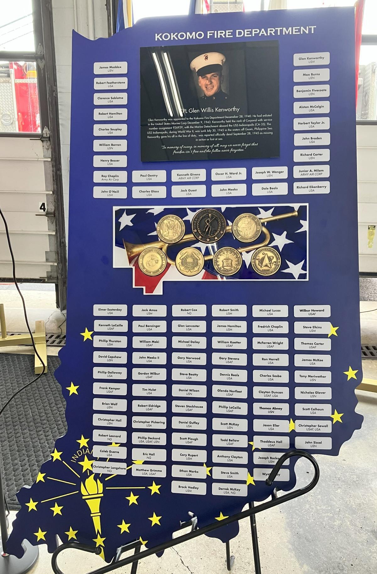 Fire department honors one of its own