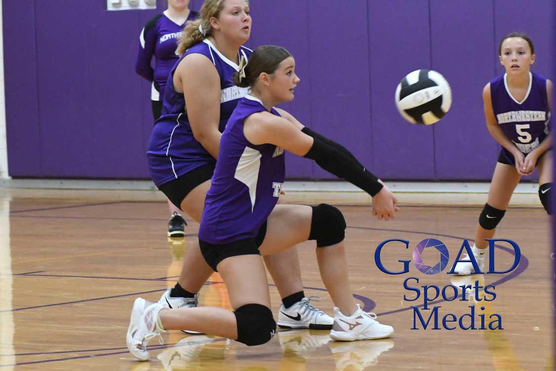 Eastern sweeps NW in MS volleyball