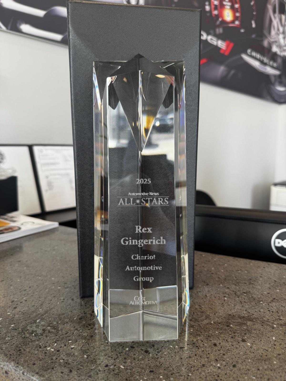 Gingerich awarded for shaping the future