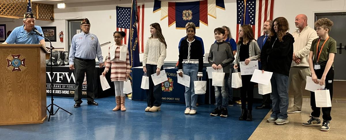 VFW honors students, officers