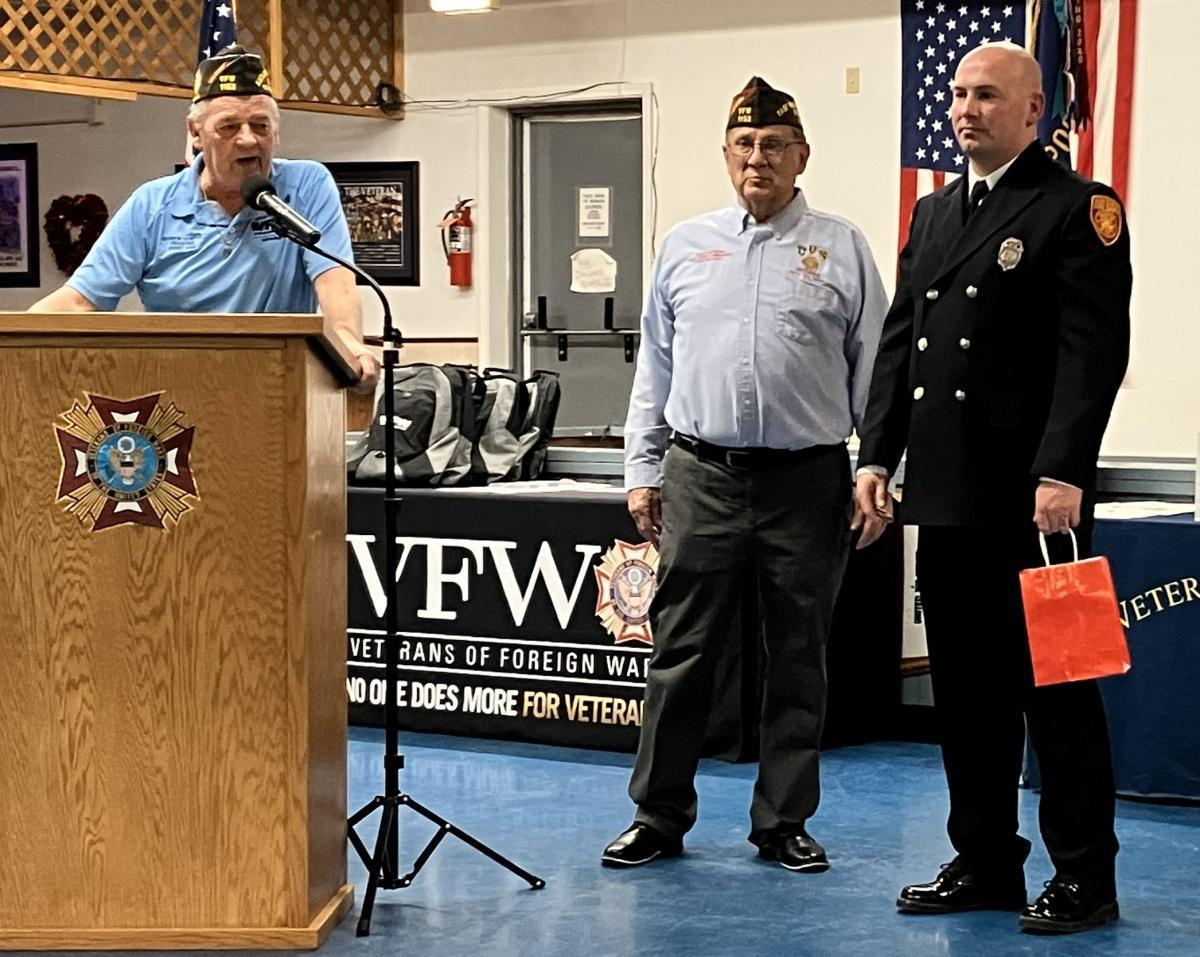 VFW honors students, officers