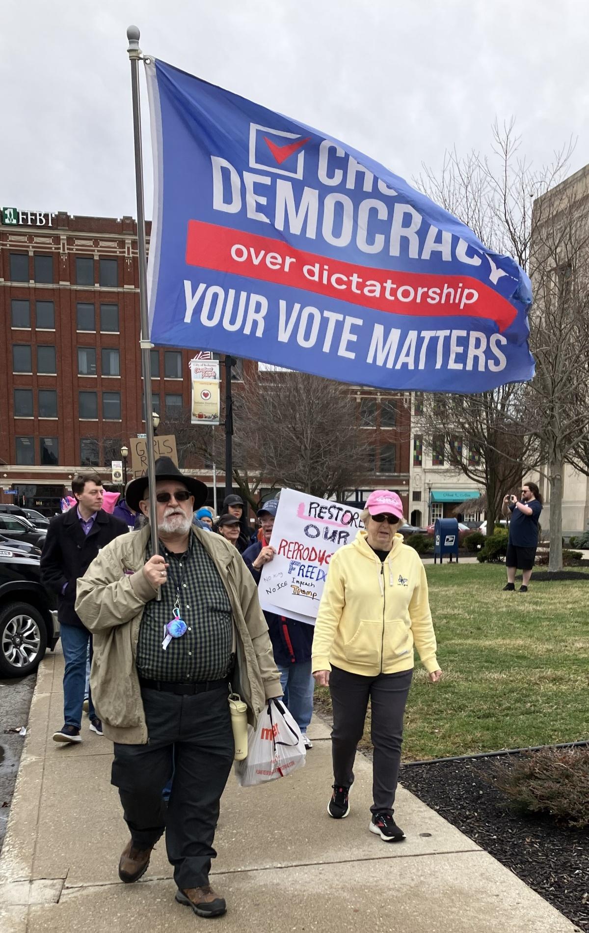 Women marching for women