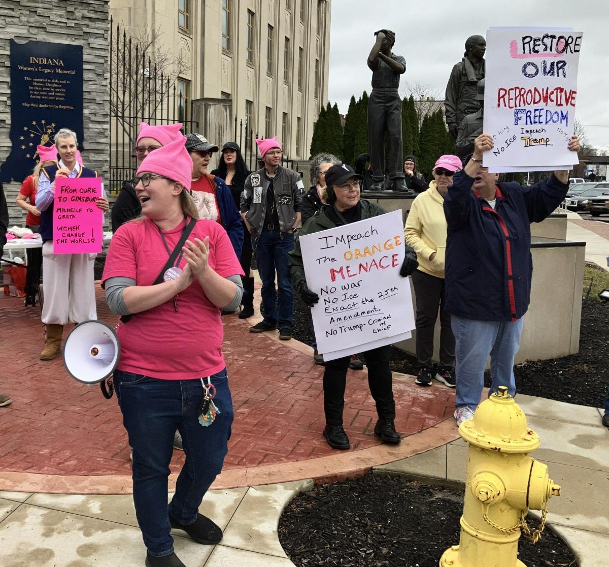Women marching for women