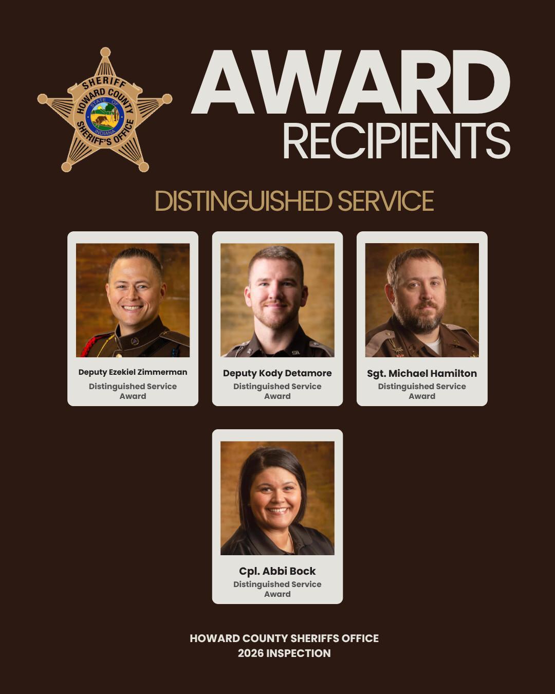 Sheriff honors outstanding service