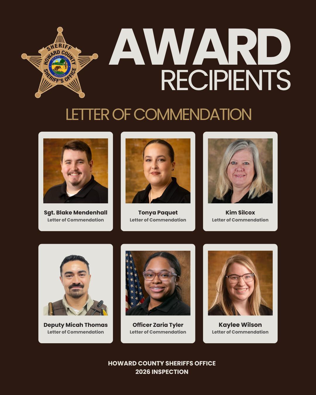 Sheriff honors outstanding service