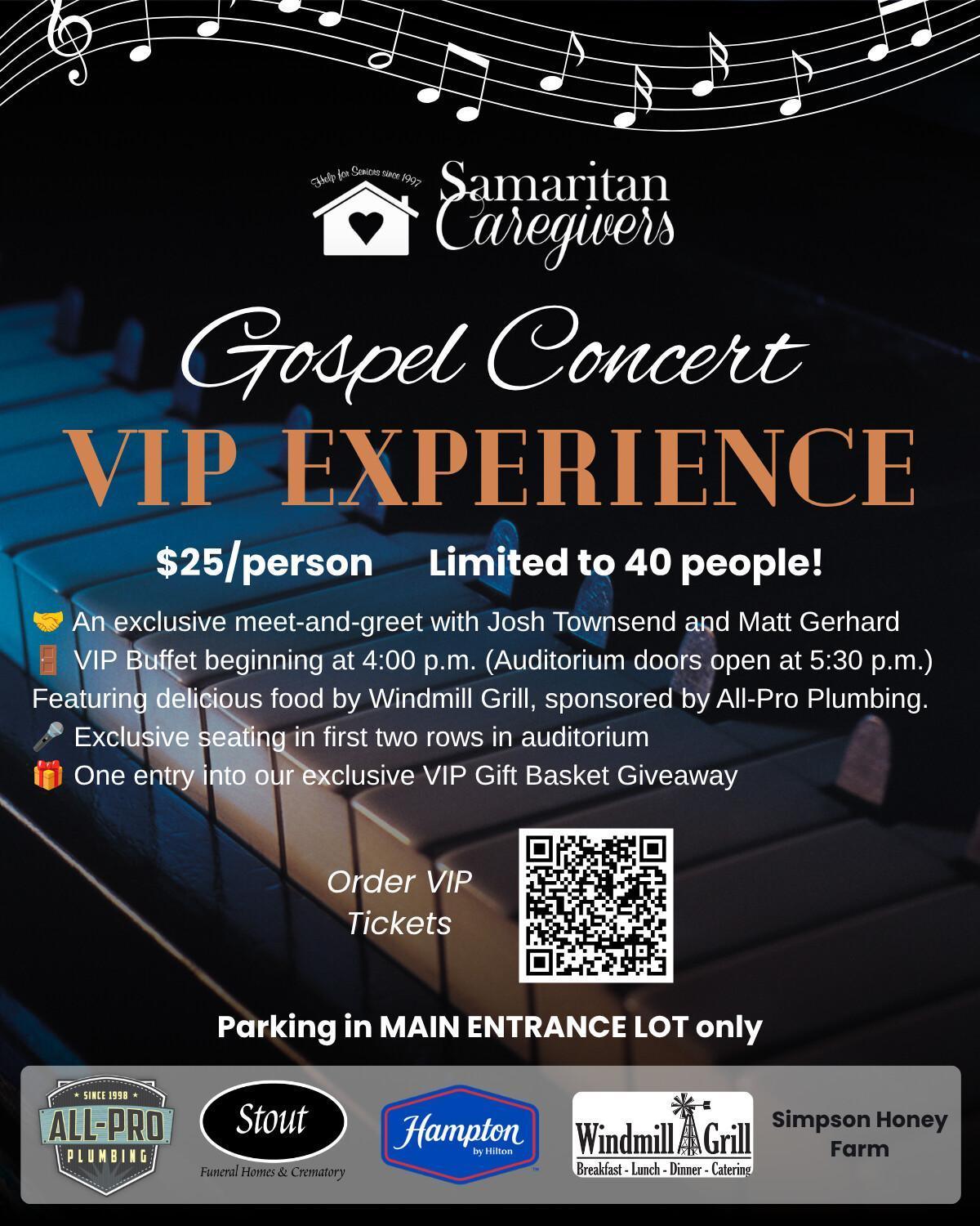 Gospel concert to benefit Samaritan Caregivers